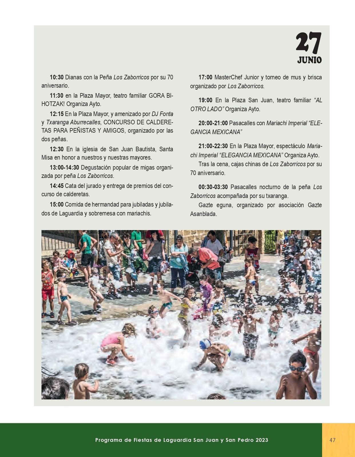 Programa de fiestas portada